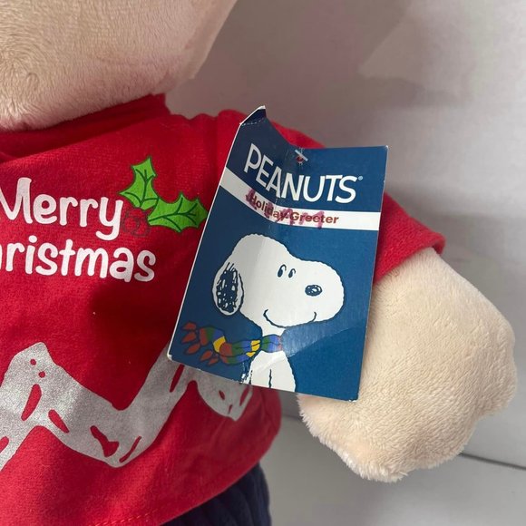 Peanuts Charlie Brown 21" Plush 70th Anniversary Christmas Holiday with tags.. - Picture 4 of 7